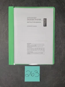 KENWOOD TH-D72A TH-D72E DUAL BANDER Instruction Manual in a Folder - Picture 1 of 3