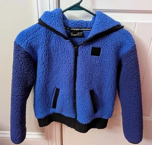 Under Armour Girls Youth Sherpa Fleece Hooded Jacket SZ YM - Picture 1 of 2