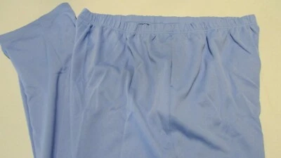 Pantalones informales de mujer talla 24W azul claro poli elástico cintura de Blair Foto 1 de 4