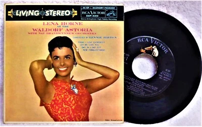 record 45 RPM EP w/ Pic Cover Lena Horne Waldorf Astoria RCA   EAP-4310 - Image 1 of 2