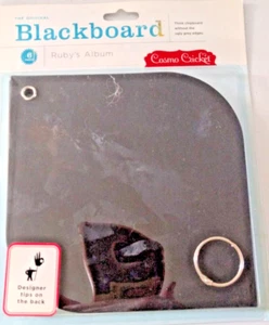 Cosmo Cricket 6 page BLACKBOARD RUBY'S 6" x 6" CHIPBOARD ALBUM for scrapbooking - Picture 1 of 2