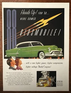 Pubblicità rivista d'epoca Oldsmobile Super 88 Holiday Coupe 1953 - Foto 1 di 1