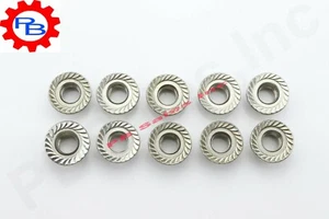 Stainless Steel serrated Coarse M10x1.50 Nut - Picture 1 of 11