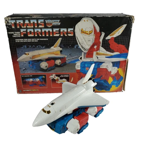 Sky Lynx Transformer G1 Autobot with Original Box 1986 Hasbro - READ Description Cover