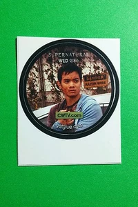 SUPERNATURAL KEVIN TRAN OSRIC CHAU BEAT UP TV SM 1.5" GETGLUE GET GLUE STICKER - Picture 1 of 1