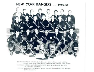 1950 1951 NEW YORK RANGERS 8X10 TEAM  PHOTO  HOCKEY NHL USA HOF   - Picture 1 of 1