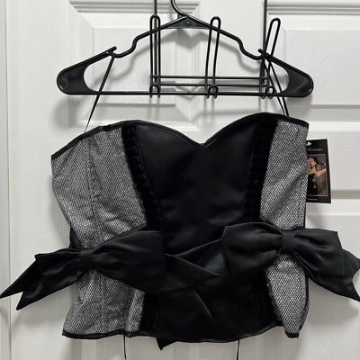 Corsé Vivian Terciopelo Recortado Cremallera Lateral Brillo Panel Lateral Foto 1 de 4