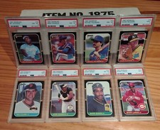 🔥1987 Donruss Complete 660-Card Set Bonds, Larkin, Maddux, McGwire PSA Graded