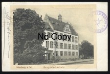 Postcard Nienburg a.W. Lower Saxony construction union school gel.1909?