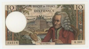 France 10 Francs 2-12-1965 Pick 147.a UNC Uncirculated Banknote - Picture 1 of 2
