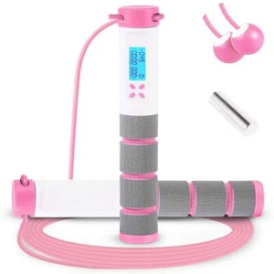 Jump Rope Digital Weighted Handle Workout Jumping Rope with Calorie Counter f... - Picture 1 of 6