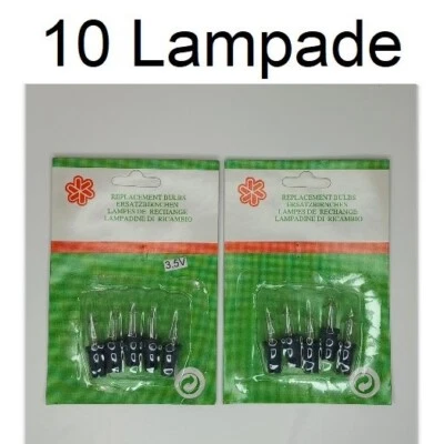 10 lampadine bianche da 3,5V di ricambio luci pisello da 70 80 luci - Immagine 1 di 4