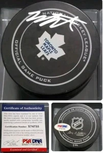 PSA/DNA X74735 MIKE SANTORELLI signed TORONTO MAPLE LEAFS OFFICIAL GAME PUCK NHL - Picture 1 of 6