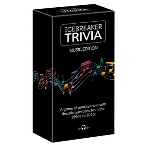 610069 ICEBREAKER TRIVIA MUSIC EDITION TRIVIA CARD GAME FAMILY FRIENDLY AGES 13+ - Picture 1 of 2