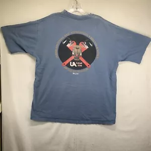 Camiseta De Colección Boston Local Union Para Hombre Talla Grande Desteñida Usada United Association - Imagen 1 de 18