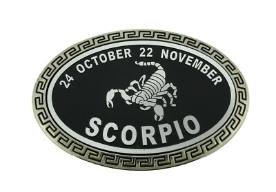 Scorpio Zodiac Sign Bottle Opener Belt Buckle Birthday New hebilla del cinturón - Image 1 of 2