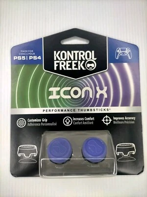 KontrolFreek PS4 PS5 Performance Icon X Thumbstick Grip Controller Purple TRACKD - Image 1 of 3