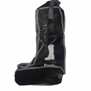 Portable One Pair Boot Storage & Carry Bag Large Dustproof Black Long Boots - Picture 1 of 2