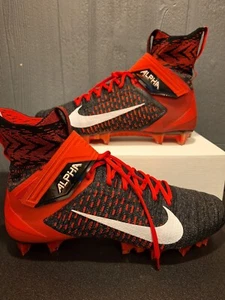 Men's Nike Alpha Menace Elite 2 Flyknit Football Cleats Black BV2077-009 Size 14 - Picture 1 of 6