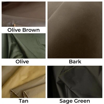 WAXED COTTON FABRIC Waterproof Jackets Soft UK Manufactured Clothing Garments - Image 1 of 4