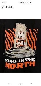 NEW Cincinnati Bengals Burrow King In The North Barstool Sports Black T Shirt L - Picture 1 of 3