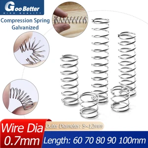 Compression Spring Wire Dia 0.7mm Galvanized Various Size Pressure Small Spring - Picture 1 of 12