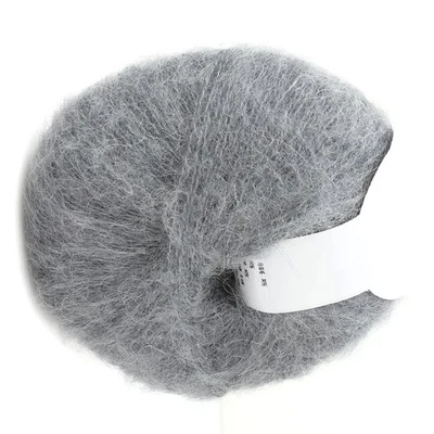 Beliebte Soft Mohair Pashm Knit Angora Lange Wolle Garn Hot (hellgrau) - Bild 1 von 4
