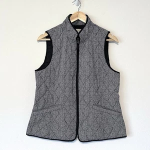 Talbots Womens Small Diamond Quilted Full Zip Puff Vest Lightweight Walking - Picture 1 of 11