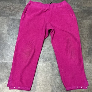 Felpa grande vintage Patagonia Fleece Joggers Spellout anni 90 rosa *Leggi* - Foto 1 di 18