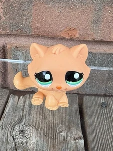 Lps Littlest Pet Shop #2603 Orange Kitten Cat Green Dot Eyes - Picture 1 of 4