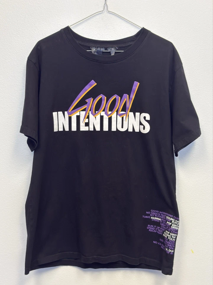 Camiseta Vlone X Navegación Buenas Intenciones Negra Púrpura Paloma Para Hombre Talla Grande Foto 1 de 4