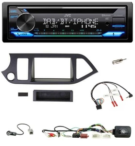 JVC Bluetooth Lenkrad USB DAB CD Autoradio für Kia Picanto ab 2011 AUX USB Start - Bild 1 von 11