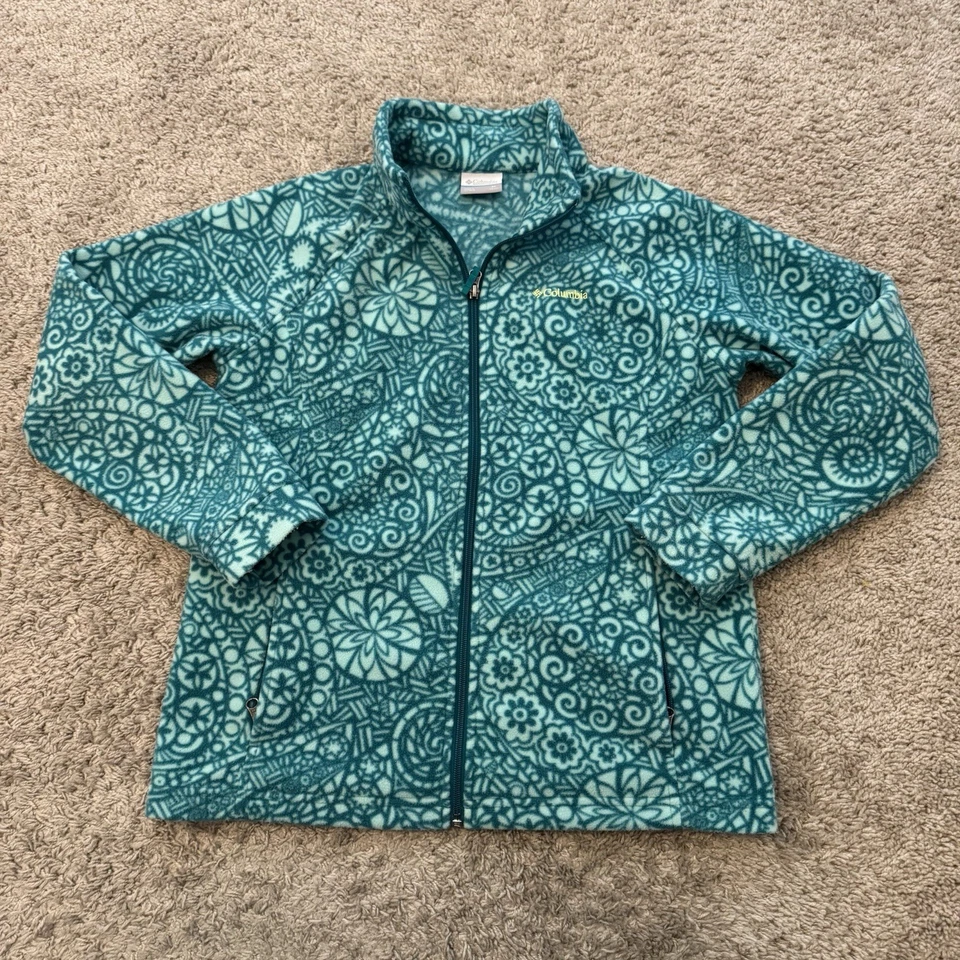 Chaqueta Columbia Fleece Cremallera Completa Niñas XL (18 20) Verde Verde Mandala Ropa Deportiva Foto 1 de 4