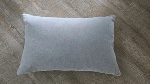 Room & Board Silver Gray Mohair Lumbar Throw Pillow, Down Insert, NWT, MSRP $119 - Picture 1 of 5