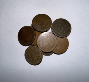 ☆ Early U.S. Two Cent CULL Coin ☆ 2 Cent Piece ☆ 1864-1873 ☆ Old Antique Coin ☆ - Picture 1 of 6