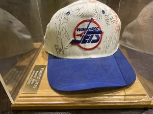 VINTAGE Winnipeg Jets STARTER Hat Team AUTOGRAPHED Signed Adjustable Strapback - Bild 1 von 12