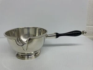 Shreve Crump & Low Sterling Silver Gravy Server with Wooden Handle - Pre Owned - Picture 1 of 5