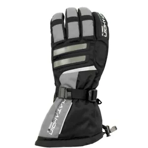 Snowmobile Gloves Katahdin Commander Gloves Black/Grey Textile Waterproof Medium - Foto 1 di 1