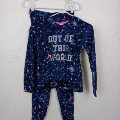 Jellifish Kids Sleepwear L 10/12 Boys Top Pants Out Of This World Stars Pajamas - Image 1 of 4