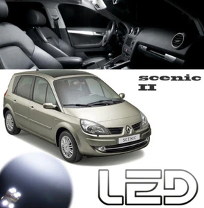 Para Scenic 2 Pack 16 Bombillas LED Blanco Cabina Luz Techo Interior Maletero - Imagen 1 de 7