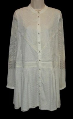 Victoria's Secret Lined White Lace Shirt Dress Size 4 NEW WITHOUT TAGS! - Image 1 of 3