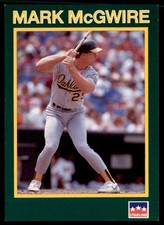 1990 Starline Long John Silver Mark McGwire Oakland Athletics #9