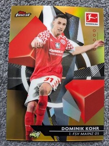 2020-21 TOPPS FINEST BUNDESLIGA DOMINIK KOHR GOLD REFRACTOR#68#D27/50
