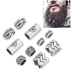 10x Perlen Clip antik Haarperle Wikinger Bartperle Vikings Haarschmuck' - Bild 1 von 12