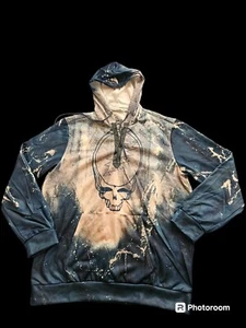 Misslook Hoodie Skull Pull Over Hoodie Blue Womens size XL - Picture 1 of 13