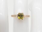 Antique Victorian $4000 .81ct Certified NO HEAT Yellow Sapphire 14k Gold Ring