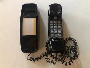 Vintage AT&T Trimline 210 Black Corded Telephone in Untested Condition - Picture 1 of 2