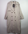 NEW Pretty Little Thing Petite Lightweight Trench Coat Jacket Womens 6 Grey