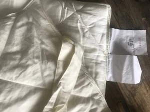 $59.50 Pottery Barn Linen Silk Comforter Quilted Standard Sham Ivory - NWT - Picture 1 of 8