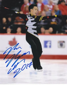 NAM NYGUEN SIGNED AUTOGRAPHED FIGURE SKATING 8X10 PHOTO EXACT PROOF #2 - Picture 1 of 2